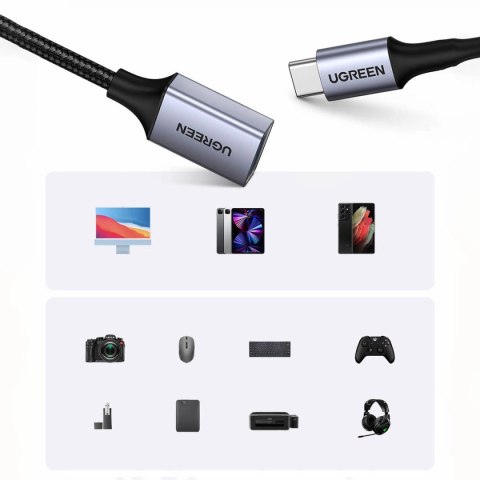 Ugreen kabel adapter przejściówka OTG USB-C (męski) - USB-A (żeński) 5Gb/s 0.15m czarny (US378) Ugreen kabel adapter przejściówka OTG USB-C (męski) - USB-A (żeński) 5Gb/s 0.15m czarny (US378)