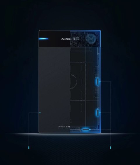 Ugreen kieszeń na dysk HDD obudowa dysku SATA 3,5'' USB 3.0 czarny (50422) Ugreen kieszeń na dysk HDD obudowa dysku SATA 3,5'' USB 3.0 czarny (50422)
