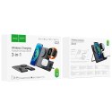 HOCO ładowarka indukcyjna 3w1 kompatybilna z Apple Watch 15W CQ1 czarna