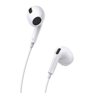 Baseus Encok C17 douszne słuchawki na kablu z mikrofonem USB-C - białe