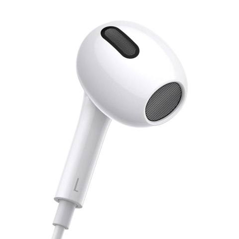 Baseus Encok C17 douszne słuchawki na kablu z mikrofonem USB-C - białe Baseus Encok C17 douszne słuchawki na kablu z mikrofonem USB-C - białe