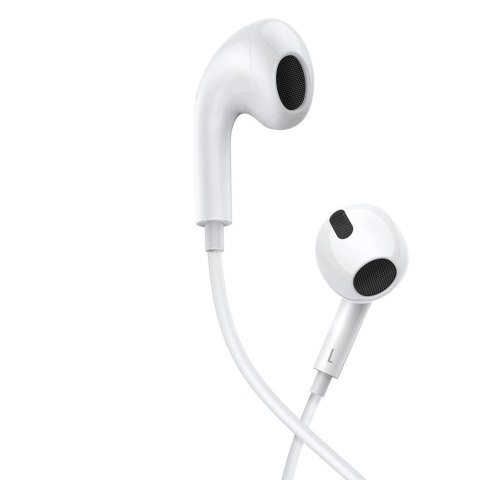 Baseus Encok C17 douszne słuchawki na kablu z mikrofonem USB-C - białe Baseus Encok C17 douszne słuchawki na kablu z mikrofonem USB-C - białe