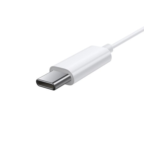 Baseus Encok C17 douszne słuchawki na kablu z mikrofonem USB-C - białe Baseus Encok C17 douszne słuchawki na kablu z mikrofonem USB-C - białe