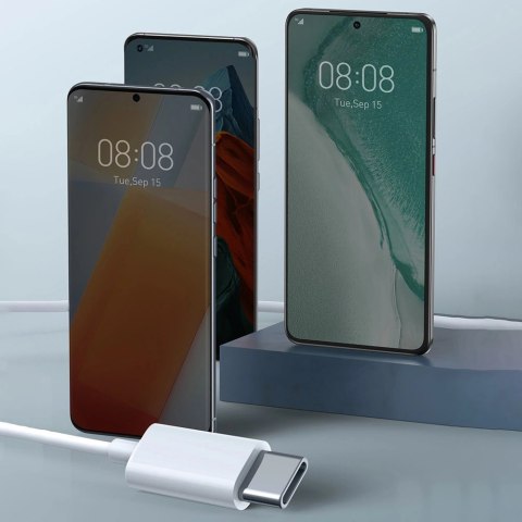 Baseus Encok C17 douszne słuchawki na kablu z mikrofonem USB-C - białe Baseus Encok C17 douszne słuchawki na kablu z mikrofonem USB-C - białe
