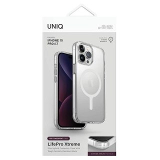 Etui UNIQ LifePro Xtreme Magclick Charging do iPhone 15 Pro Max - przezroczyste