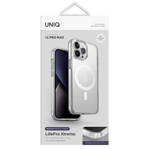 Etui UNIQ LifePro Xtreme Magclick Charging na iPhone 14 Pro Max - przezroczyste