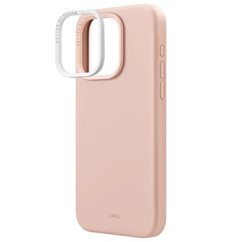 Etui UNIQ Lino Hue Magclick Charging do iPhone 15 Pro Max - różowe Etui UNIQ Lino Hue Magclick Charging do iPhone 15 Pro Max - różowe