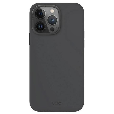 Etui UNIQ Lino Hue Magclick Charging do iPhone 15 Pro Max - szare Etui UNIQ Lino Hue Magclick Charging do iPhone 15 Pro Max - szare