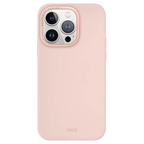 Etui UNIQ Lino Hue Magclick Charging do iPhone 15 Pro - różowe Etui UNIQ Lino Hue Magclick Charging do iPhone 15 Pro - różowe