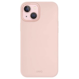 Etui UNIQ Lino Hue Magclick Charging do iPhone 15 - różowe