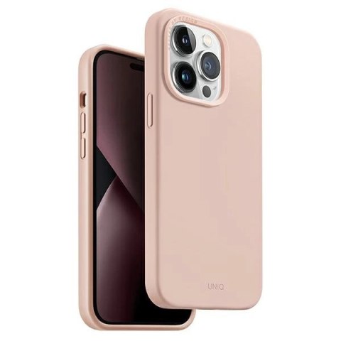 Etui UNIQ Lino Hue Magclick Charging na iPhone 14 Pro - różowe Etui UNIQ Lino Hue Magclick Charging na iPhone 14 Pro - różowe