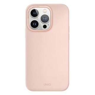 Etui UNIQ Lino Hue Magclick Charging na iPhone 14 Pro - różowe