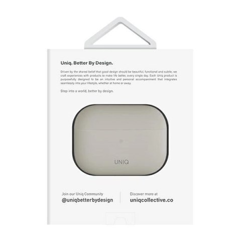 Etui UNIQ Lino na AirPods Pro 2 - beżowe Etui UNIQ Lino na AirPods Pro 2 - beżowe