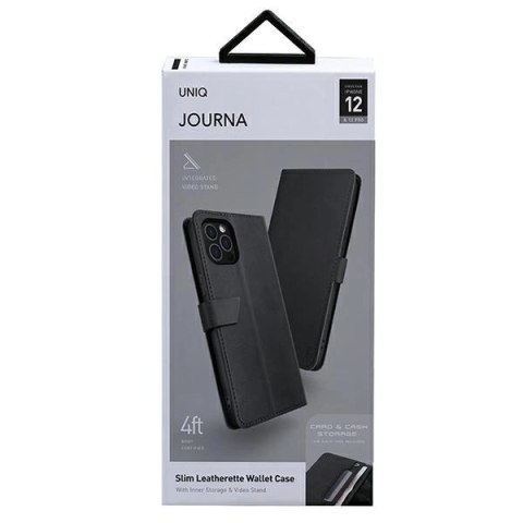 Etui Uniq Journa na iPhone 12 / iPhone 12 Pro - szare Etui Uniq Journa na iPhone 12 / iPhone 12 Pro - szare