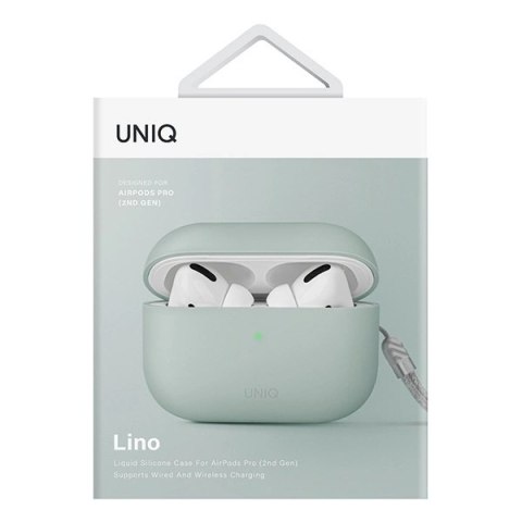 Etui Uniq Lino na AirPods Pro 2 - miętowe Etui Uniq Lino na AirPods Pro 2 - miętowe