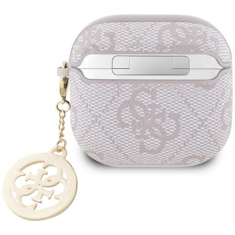 GUESS futerał do APPLE AirPods 4 GUA4P4E4CDP (PU 4G W/ Strass Charm) różowy