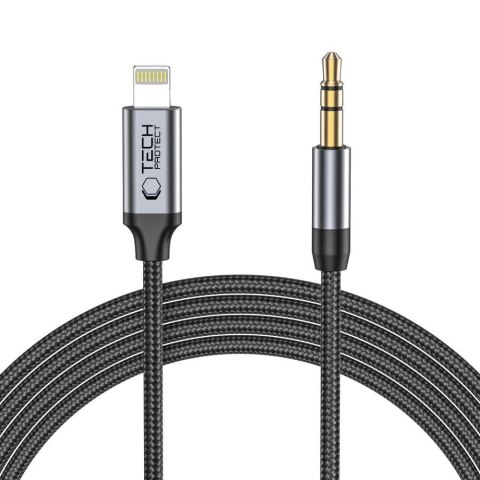 Kabel Tech-Protect UltraBoost audio Lightning / mini jack 3.5mm 1m - czarny