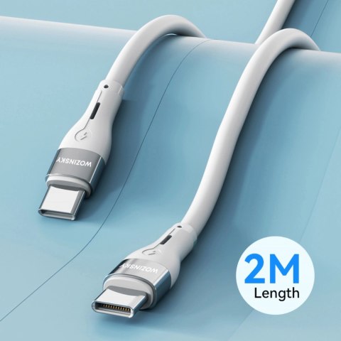 Kabel Wozinsky WSTCC2 USB-C / USB-C PD 65W 2 m - biały Kabel Wozinsky WSTCC2 USB-C / USB-C PD 65W 2 m - biały