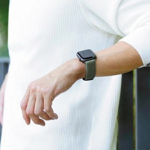 Pasek UNIQ Aspen Braided na Apple Watch 1/2/3/4/5/6/7/8/SE/SE2 40/38/41mm - szary