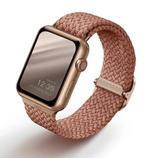 Pasek UNIQ Aspen Braided na Apple Watch 1/2/3/4/5/6/7/8/SE/SE2 44/42/45mm - różowy