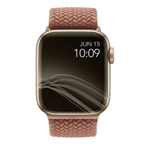 Pasek UNIQ Aspen Braided na Apple Watch 1/2/3/4/5/6/7/8/SE/SE2 44/42/45mm - różowy Pasek UNIQ Aspen Braided na Apple Watch 1/2/3/4/5/6/7/8/SE/SE2 44/42/45mm - różowy