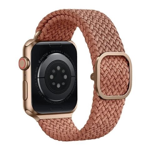 Pasek UNIQ Aspen Braided na Apple Watch 1/2/3/4/5/6/7/8/SE/SE2 44/42/45mm - różowy Pasek UNIQ Aspen Braided na Apple Watch 1/2/3/4/5/6/7/8/SE/SE2 44/42/45mm - różowy