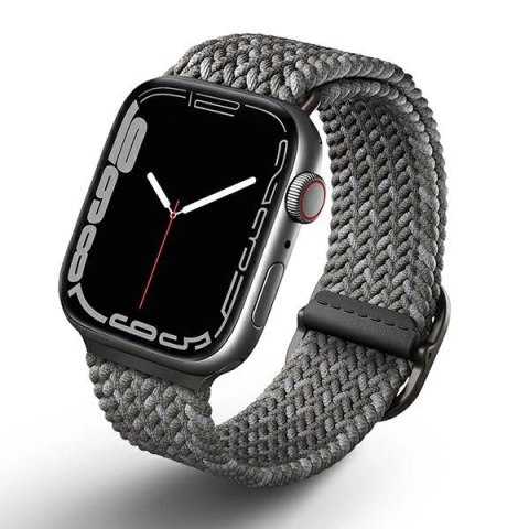 Pasek UNIQ Aspen Braided na Apple Watch 1/2/3/4/5/6/7/8/SE/SE2 44/42/45mm - szary Pasek UNIQ Aspen Braided na Apple Watch 1/2/3/4/5/6/7/8/SE/SE2 44/42/45mm - szary
