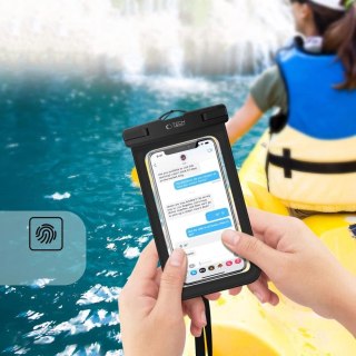 Pokrowiec Tech-Protect Waterproof Case UWC9 wodoodporny na urządzenia do 8.9" - czarno-pomarańczowy