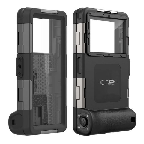 Pokrowiec Tech-Protect Waterproof Case wodoodporny IPX8 na smartfony 4.7-6.7" - czarny