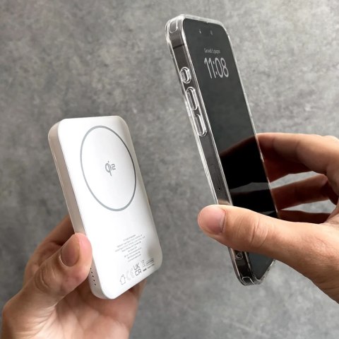 Powerbank Puro Mag Plus 5000mAh 20W Qi2 kompatybilny z MagSafe 1x USB-C Power Delivery - biały Powerbank Puro Mag Plus 5000mAh 20W Qi2 kompatybilny z MagSafe 1x USB-C Power Delivery - biały