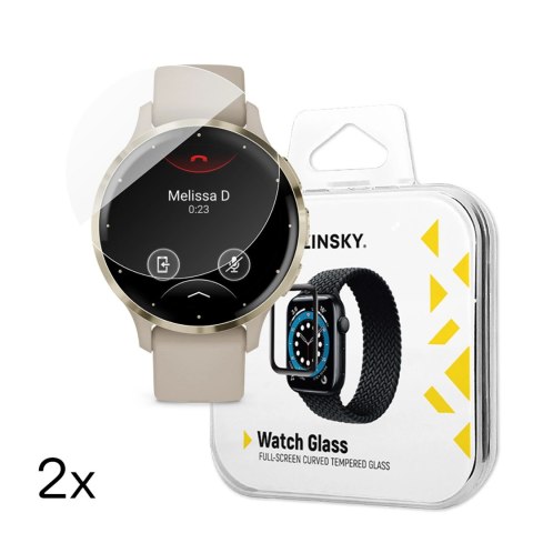 Szkło hartowane Wozinsky Full Glue do Garmin Venu 3S 41mm (2 szt.) Szkło hartowane Wozinsky Full Glue do Garmin Venu 3S 41mm (2 szt.)