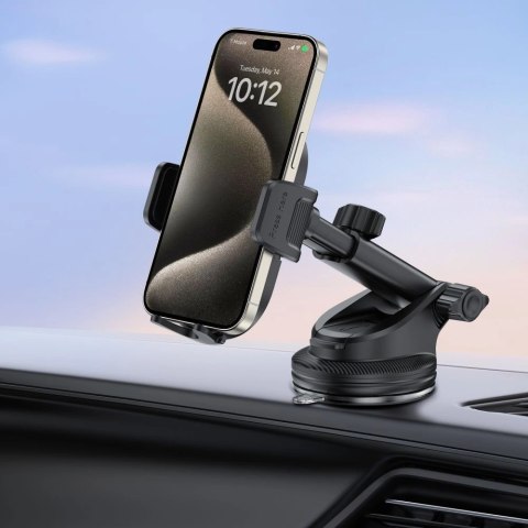 Uchwyt Tech-Protect V7 samochodowy na telefon na kokpit / kratkę nawiewu - czarny Uchwyt Tech-Protect V7 samochodowy na telefon na kokpit / kratkę nawiewu - czarny
