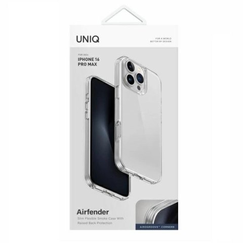 Etui UNIQ Air Fender na iPhone 16 Pro Max - przezroczyste
