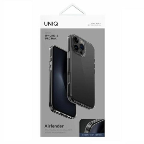 Etui UNIQ Air Fender na iPhone 16 Pro Max - szare Etui UNIQ Air Fender na iPhone 16 Pro Max - szare