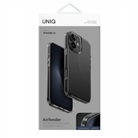 Etui UNIQ Air Fender na iPhone 16 - szare
