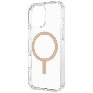 Etui UNIQ Clario Magclick Charging na iPhone 16 Pro Max - przezroczysto-złote