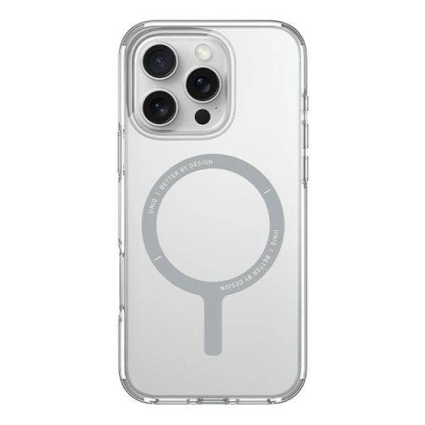 Etui UNIQ Clario Magclick Charging z MagSafe na iPhone 16 Pro Max - przezroczyste Etui UNIQ Clario Magclick Charging z MagSafe na iPhone 16 Pro Max - przezroczyste