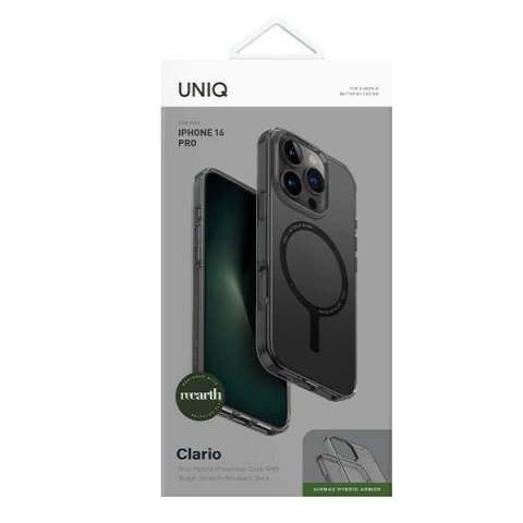 Etui UNIQ Clario Magclick Charging z MagSafe na iPhone 16 Pro -półprzezroczyste Etui UNIQ Clario Magclick Charging z MagSafe na iPhone 16 Pro -półprzezroczyste