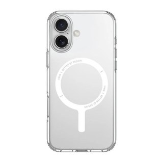 Etui UNIQ Clario Magclick Charging z MagSafe na iPhone 16 - przezroczyste