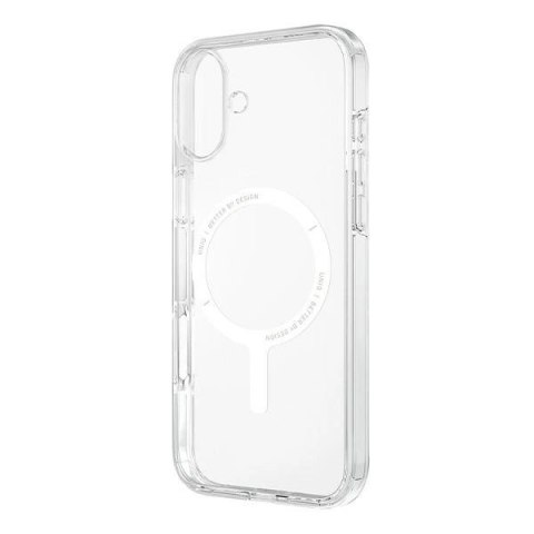 Etui UNIQ Clario Magclick Charging z MagSafe na iPhone 16 - przezroczyste