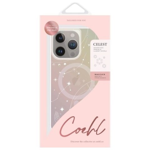 Etui UNIQ Coehl Celest Magnetic Charging na iPhone 16 Pro Max - opalizujące
