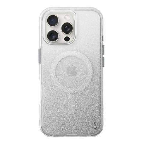 Etui UNIQ Coehl Lumino Magnetic Charging na iPhone 16 Pro Max - srebrne Etui UNIQ Coehl Lumino Magnetic Charging na iPhone 16 Pro Max - srebrne