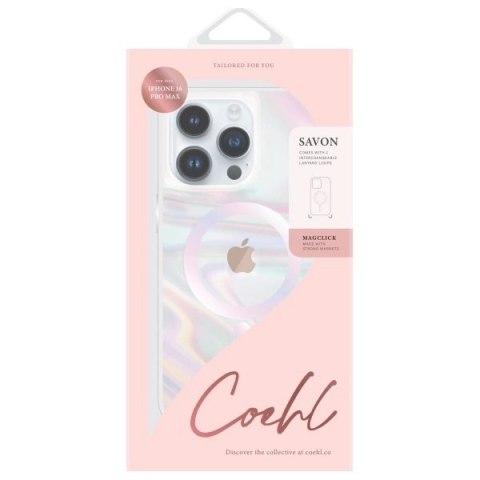 Etui UNIQ Coehl Savon Magnetic Charging na iPhone 16 Pro Max - przezroczyste