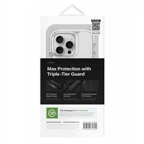 Etui UNIQ Combat Magclick Charging z MagSafe na iPhone 16 Pro - białe