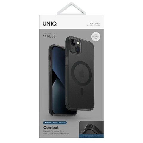 Etui UNIQ Combat na iPhone 14 Plus / 15 Plus 6.7" z MagSafe - czarne