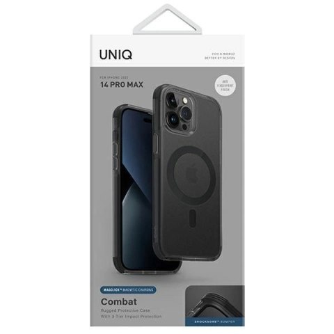 Etui UNIQ Combat na iPhone 14 Pro Max 6,7" z MagSafe - czarne