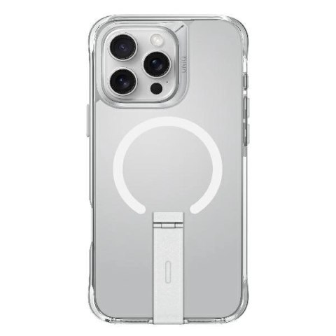 Etui UNIQ Eleva with Vertica Stand na iPhone 16 Pro - przezroczyste Etui UNIQ Eleva with Vertica Stand na iPhone 16 Pro - przezroczyste