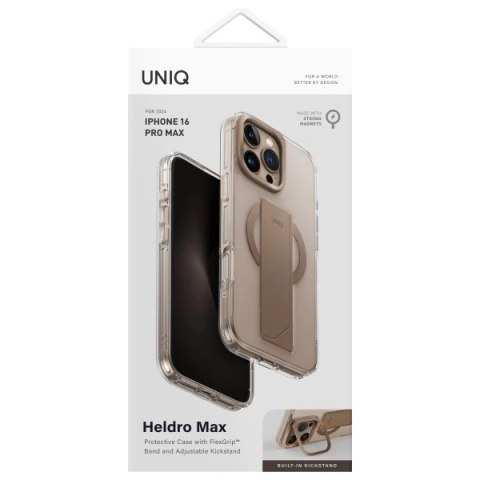 Etui UNIQ Heldro Max Magclick Charging na iPhone 16 Pro Max - złote Etui UNIQ Heldro Max Magclick Charging na iPhone 16 Pro Max - złote