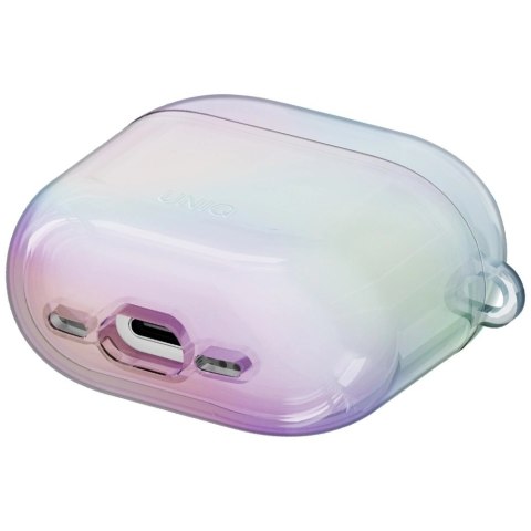 Etui UNIQ Iridescia na AirPods 4 Hang Case - holo biał Etui UNIQ Iridescia na AirPods 4 Hang Case - holo biał