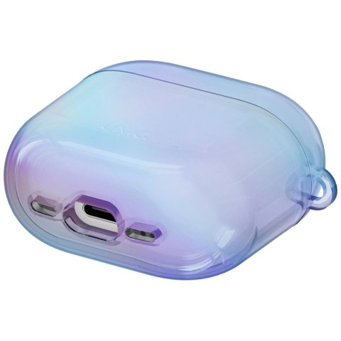 Etui UNIQ Iridescia na AirPods 4 Hang Case - holo niebieskie